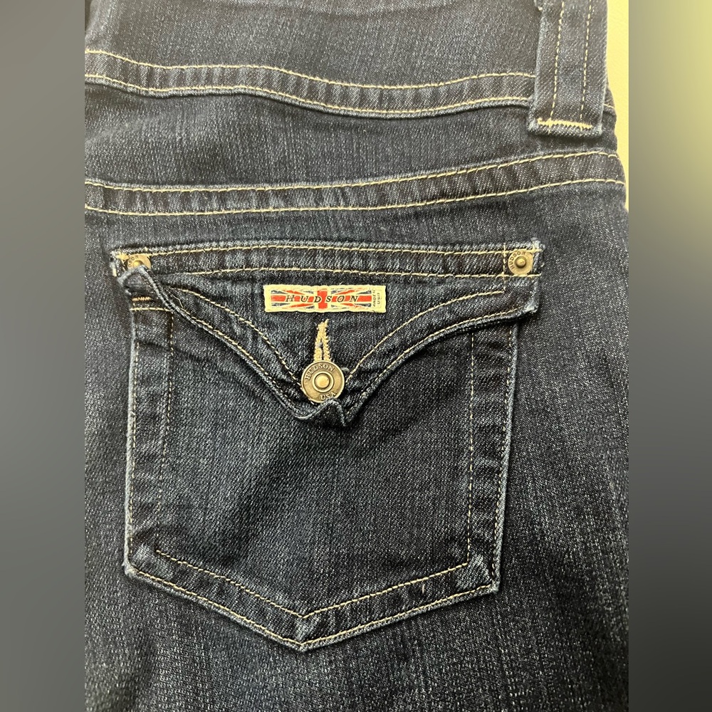 Hudson Dark Wash Boot Cut Jeans Sz 31 - Picture 2 of 5